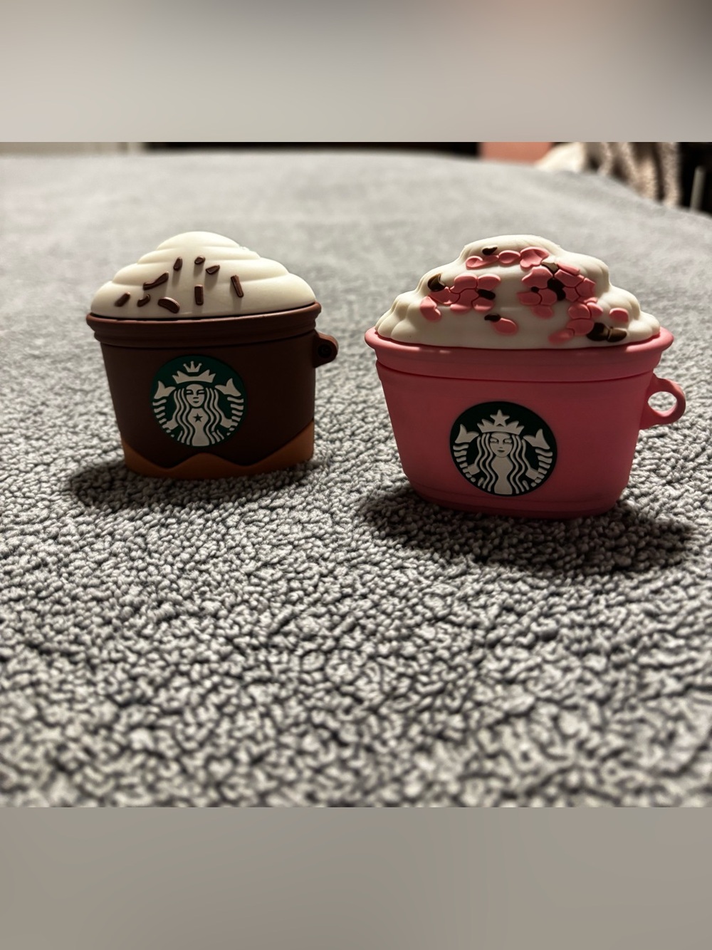 Starbucks Brown & Pink Cupcake Silicone Case Pair for AirPods Pro